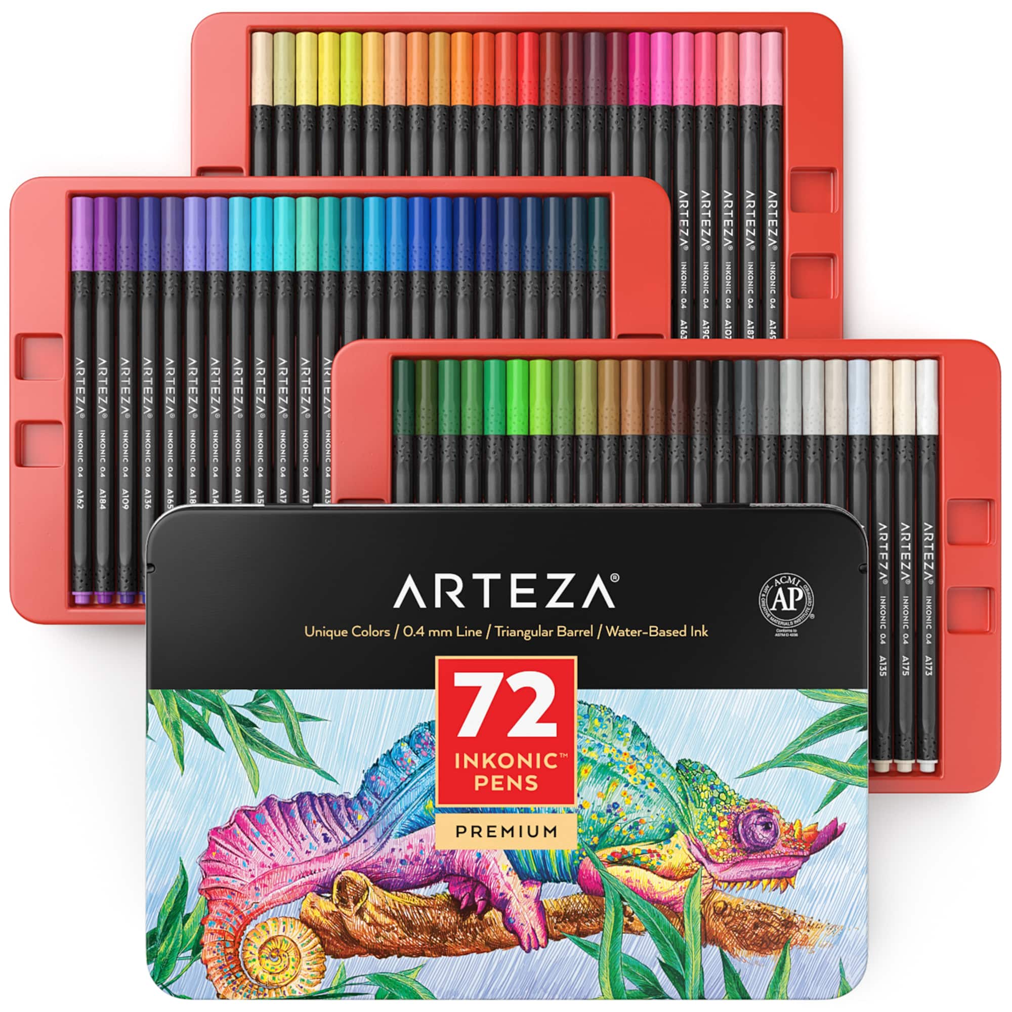 Arteza® Inkonic® 72 Color Fineliner Pen Set